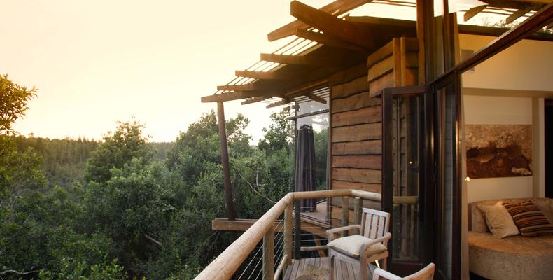 Tsala Treetop Lodge Villa Deck View